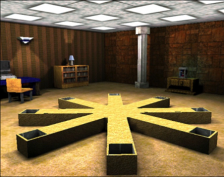 picture of virtual reality 8-arm maze